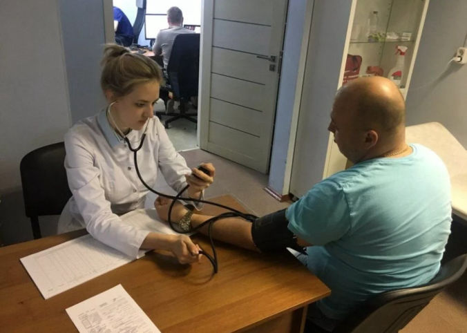 Осмотр в кабинете заказчика